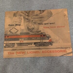 Vintage 1956 Lionel Trains Catalog Pages New Haven Locomotive Accessories 2350